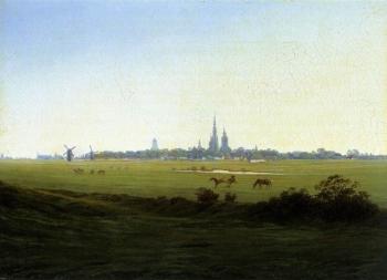 卡斯帕爾 大衛 弗裡德裡希 Meadows Near Greifswald